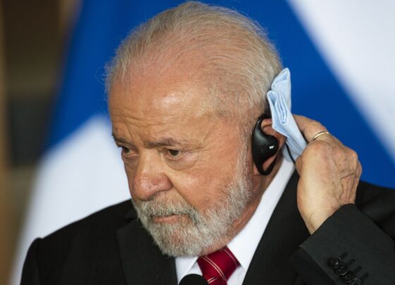 Brasília (DF), 01/06/2023 - O presidente Luiz Inácio Lula da Silva durante declaração à imprensa após reunião com o  presidente da Finlândia, Sauli Niinistö,  no Palácio do Itamaraty. Foto: Marcelo Camargo/Agência Brasil