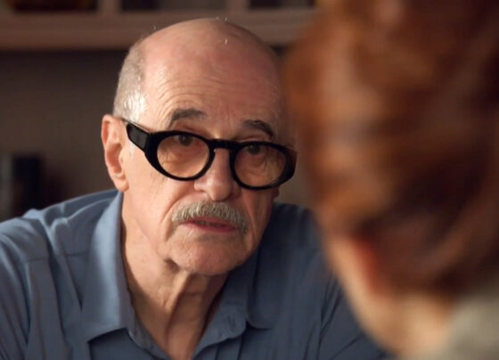 Sérgio (Marcos Caruso) e Helena (Isabel Teixeira) em Elas por Elas