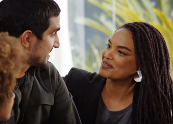 Tom (Renato Góes) e Paulina (Lucy Ramos) em Família é Tudo