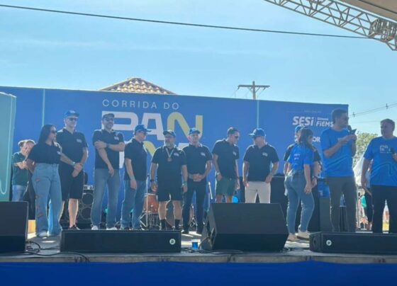 Cerimônia de premiação da Corrida do Pantanal 2025 (Foto: Lucas Oliver)