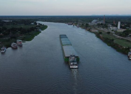 Hidrovia do Rio Paraguai será importante para logística da Rota Bioceânica (Foto: Divulgação)