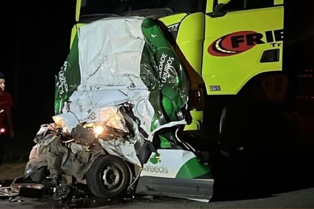 Motorista de utilitaria morre na BR 163 foto reproducao